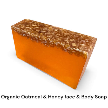 Organic Oatmeal & Honey Soap | Handmade, Natural Body and Face Bar for Soft Soothing Skin